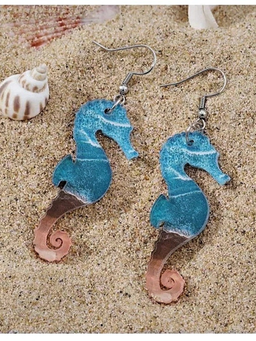 Cut Acrylic Turtle Summer Dangle Earrings Beach Gifts